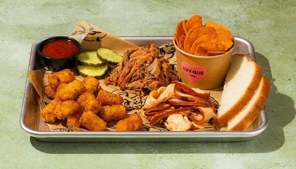 Two-meat platter with sides